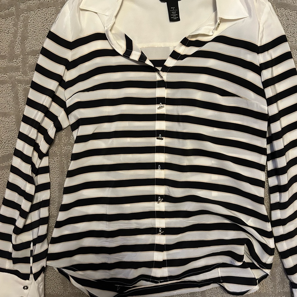 White House Black Market silk Shirt
